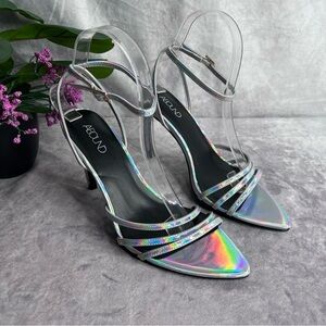 ABOUND Jemina Iridescent Skinny Ankle Strap Heel Size 7M NWOT